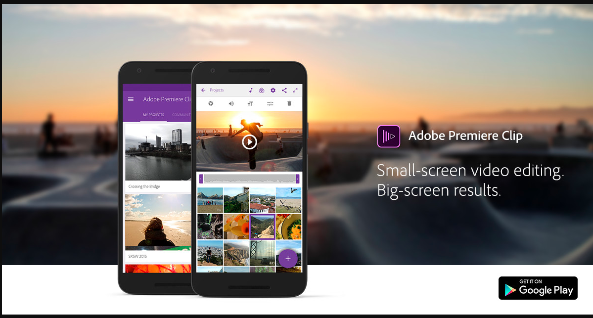 Adobe Premiere Clip aplikasi edit video android