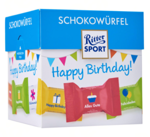Ritter Sport Schokowürfel Happy Birthday