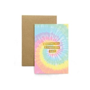 Kartu Ucapan Ulang Tahun Terbaik Birthday Card Harvest Rainbow Tie Die